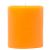 3 x 3 Orange Unscented Pillar Candles