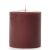 4 x 4 Leather Pipe and Woods Pillar Candles