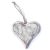 Wood Hanging Heart White