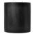 6 x 6 Black Unscented Pillar Candles
