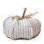 Stuffed Pumpkin with Ticking Stripe Pattern