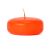 Orange floating candles