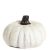 Cement Pumpkin Accent Small White