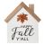Happy Fall Yall Block Tabletop Sign
