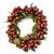 Rice Berry 1.5 Inch Candle Ring Brown on Holder