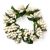 Rice Berry 1.5 Inch Candle Ring Cream on Holder