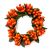 Rice Berry 1.5 Inch Candle Ring Orange on Holder