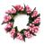 Rice Berry 1.5 Inch Candle Ring Pink on Holder