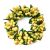 Rice Berry 1.5 Inch Candle Ring Yellow Light Green on Holder