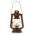 Tall Rustic Brown Metal Hurricane LED Lantern