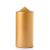 3 x 6 Metallic Gold Pillar Candles