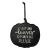 Black Metal Pumpkin Hanging Sign