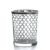 Metallic Silver Lattice Votive Cup