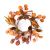 Mixed Fall Leaf And Wheat 6.5 Inch Candle Ring