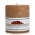 Textured Peanut Butter Cookie 4 x 4 Pillar Candles