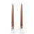 6 Inch Brown Taper Candles Pair