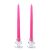 12 Inch Hot Pink Taper Candles Pair