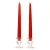 8 Inch Red Taper Candles Pair