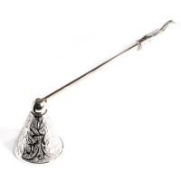 Ornate Nickel Candle Snuffer
