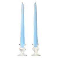 10 Inch Light Blue Taper Candles Dozen