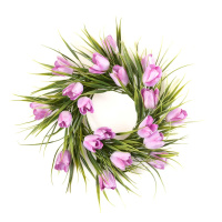 Tulip Purple 4 Inch Candle Ring