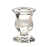 Ribbed Glass Taper Holder