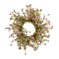 Love Buds 4 Inch Candle Ring Pink