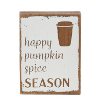 Hot Drink 2 Sided Block Sign