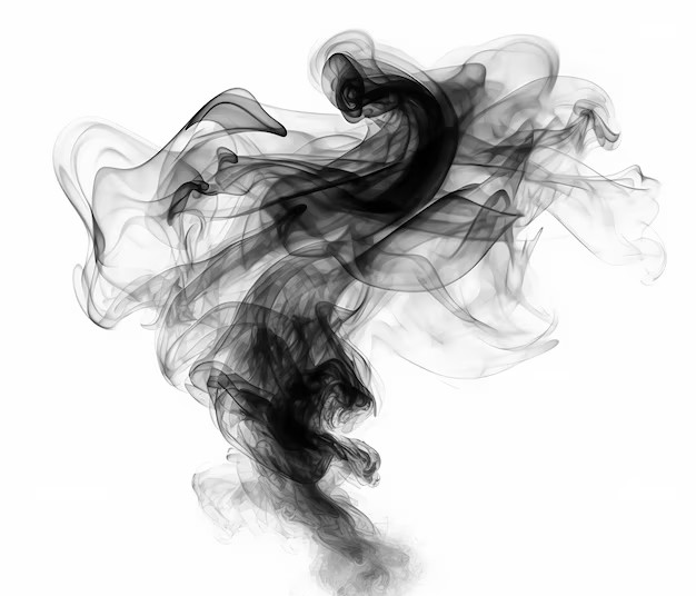 black smoke, candle soot