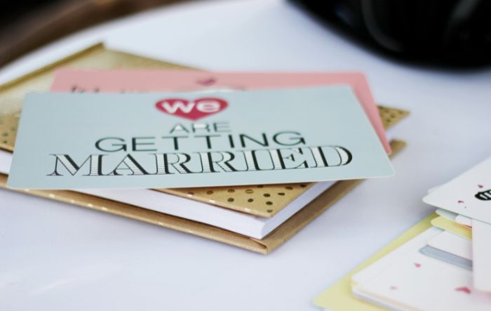 Engagement announcement cards