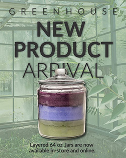 greenhouse 64 oz layered jar candle