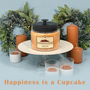 happiness is a cupcake candles