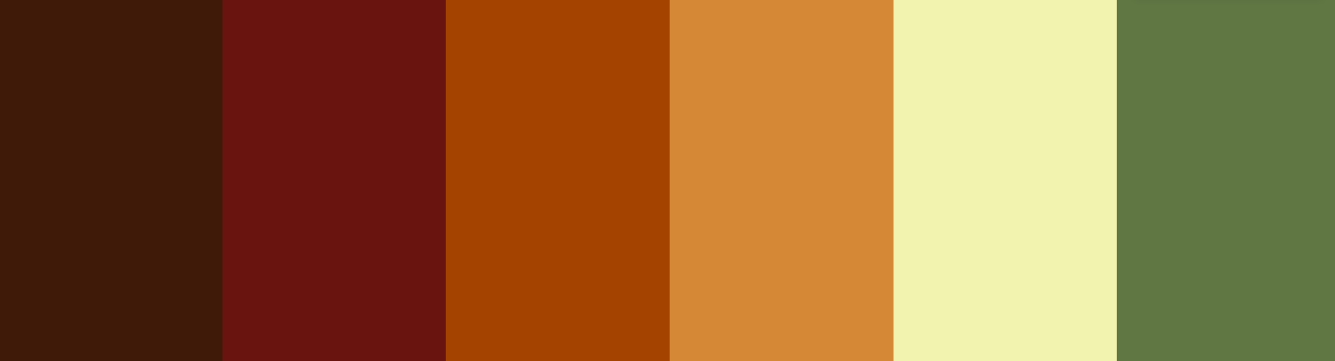 Natural Fall Color Palette