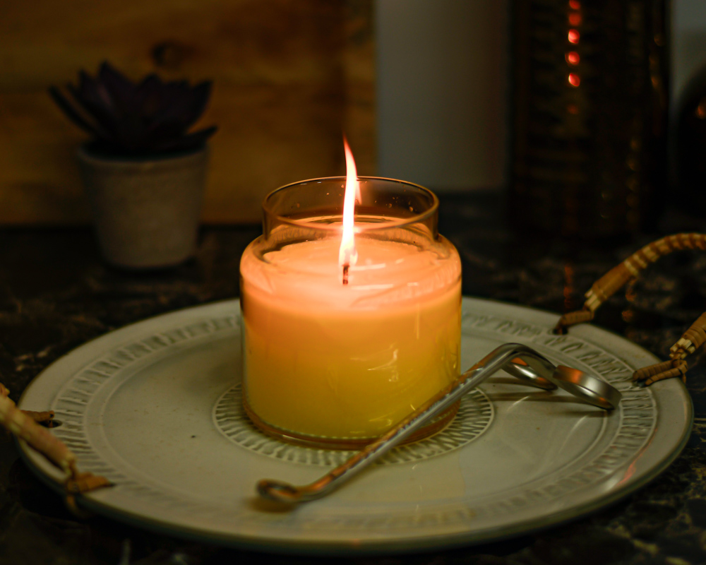 candle flame is too tall