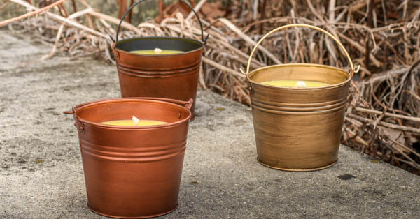 citronella bucket candles
