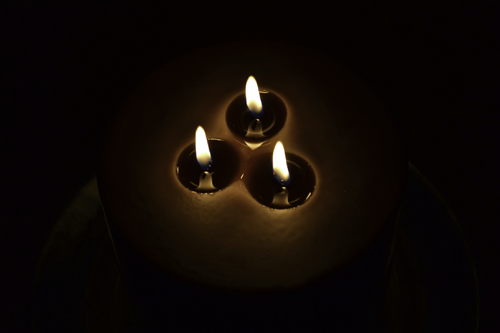 Step 1 of 3 wick pillar