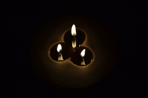 Step 2 of 3 wick pillar